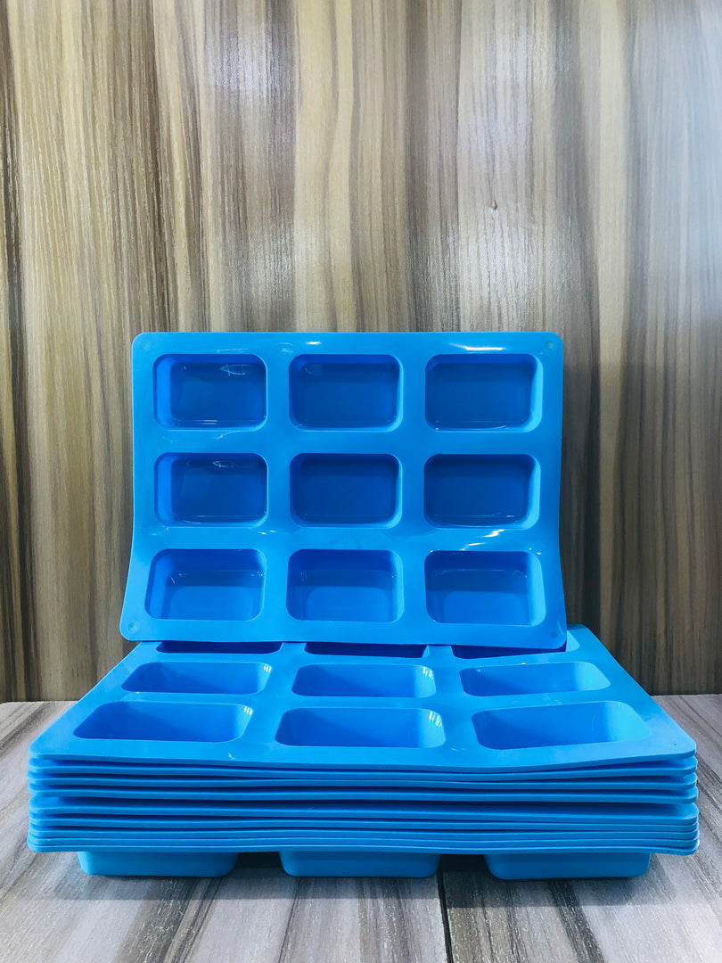 NINE CAVITY RECTANGULAR SILICON MOLD