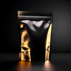 GLOSSY BLACK POUCH