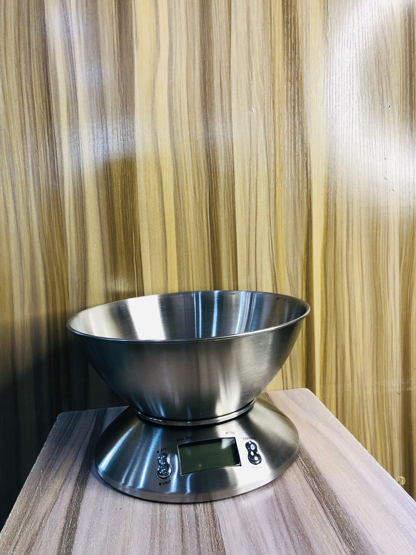 DIGITAL KITCHEN STAINLESS SCALE WITH STEEL BOWL