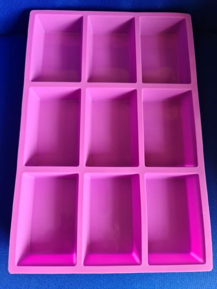 NINE CAVITY RECTANGULAR SILICON MOLD