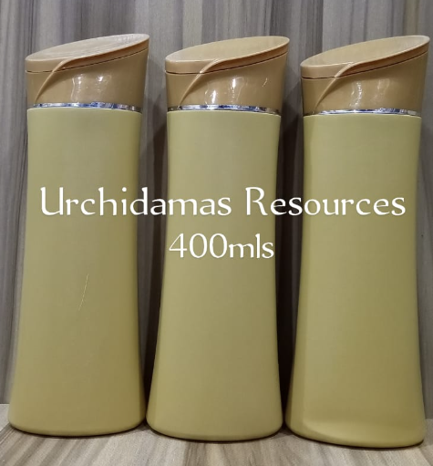 400MLS GOLD & GOLD SILVER LINE LOTION CONTAINER