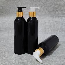 250MLS BLACK LOTION CONTAINER
