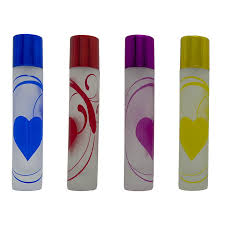 FROSTED HEART PERFUME BOTTLE