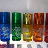 FROSTED FLOWER PERFUME BOTTLE