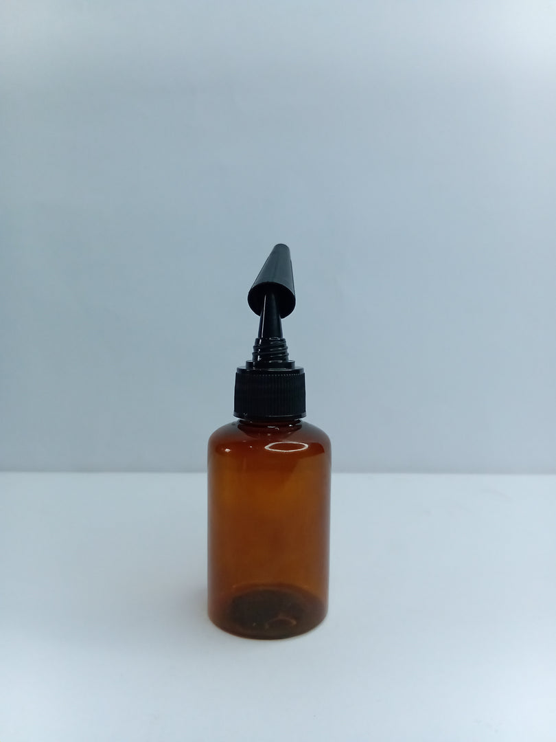 PENGUIN PLASTIC BOTTLE (50ML) 20MM OPENING (AMBER)