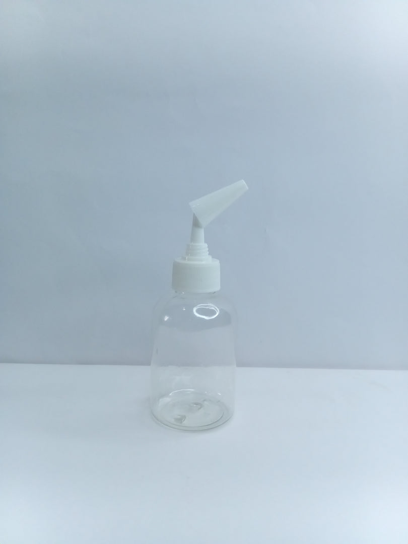 OROBO PENGUIN PLASTIC BOTTLE (100ML) 24MM OPENING (SHORT TRANSPARENT)