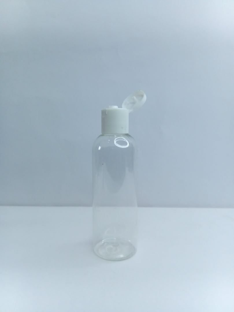 OROBO PENGUIN PLASTIC BOTTLE (100ML) 20MM OPENING (LONG TRANSPARENT)