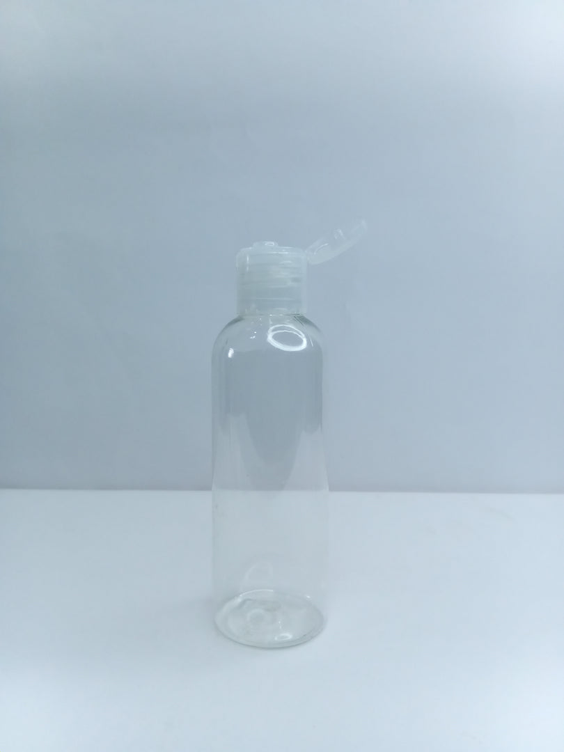 OROBO PENGUIN PLASTIC BOTTLE (100ML) 20MM OPENING (LONG TRANSPARENT)
