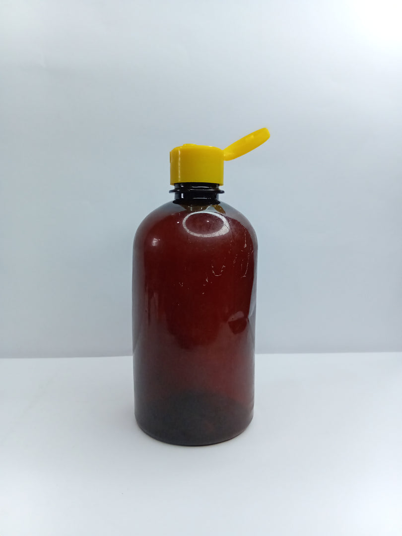 JASMINE PLASTIC BOTTLE (500ML) (AMBER)