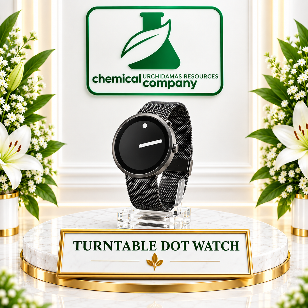 TURNTABLE DOT WATCH-CHAIN