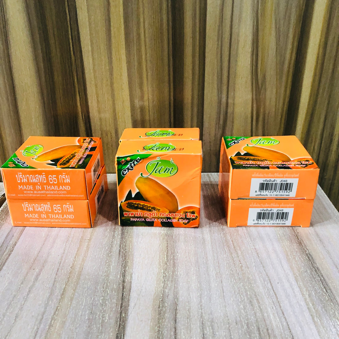 JAM PAPAYA GLUTA COLLAGEN SOAP