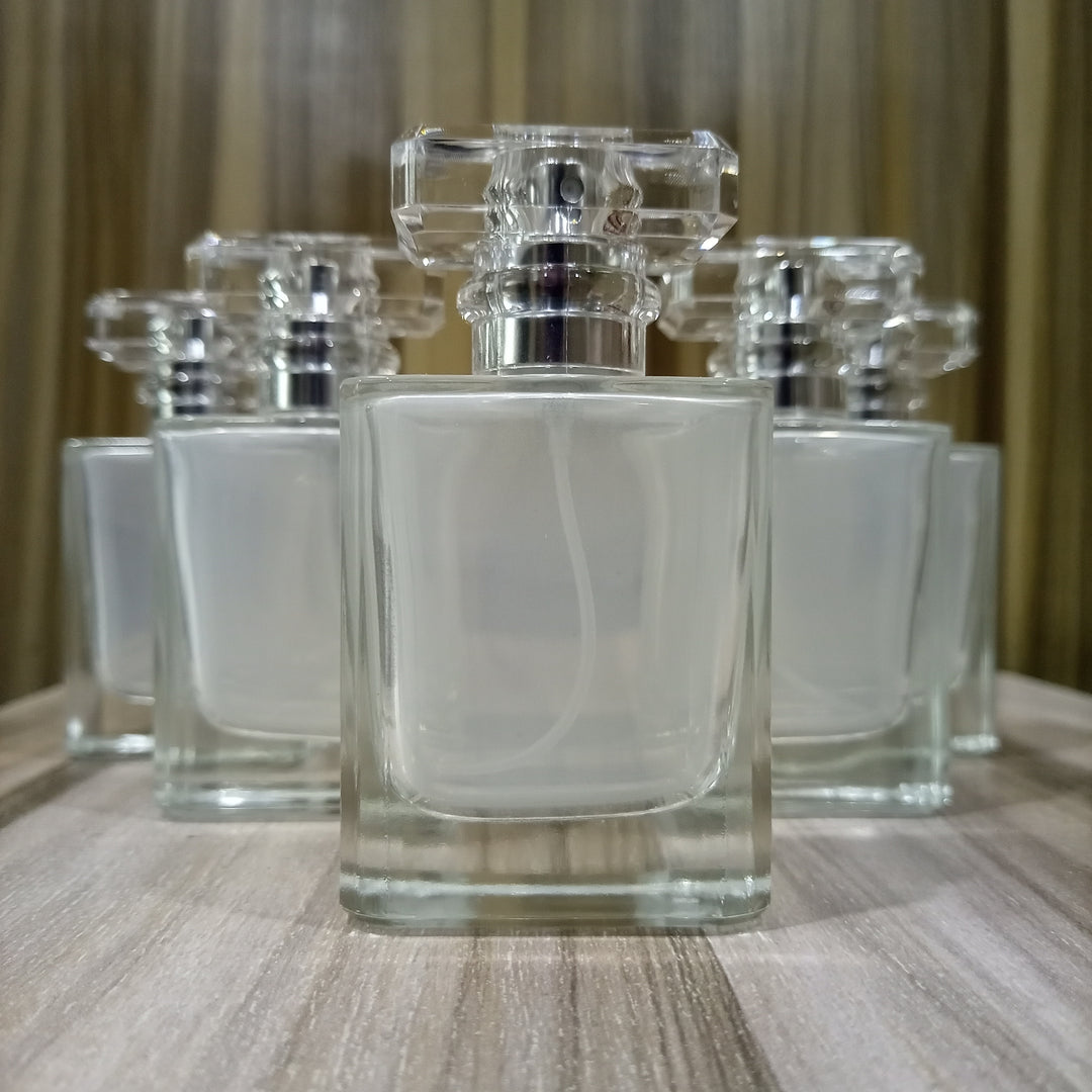 TRANSPARENT STAMP PERFUME BOTTLE