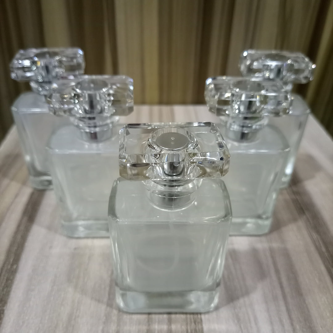 TRANSPARENT STAMP PERFUME BOTTLE