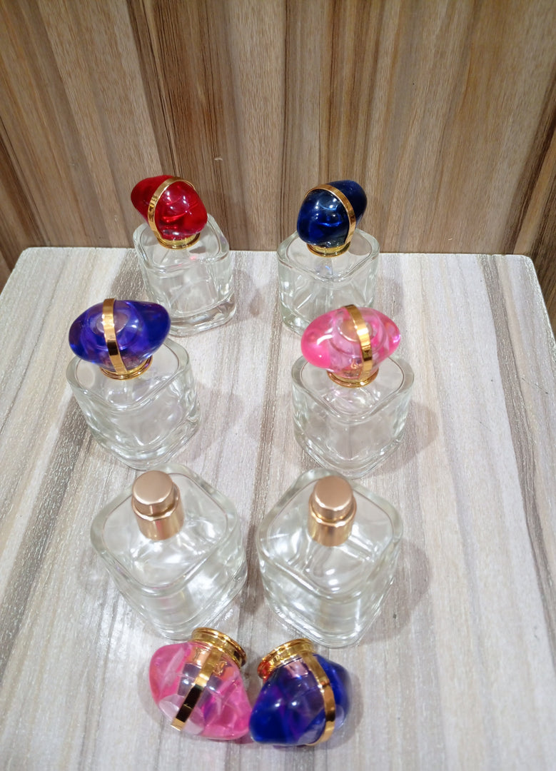 COLOURED RUBY PERFUME BOTTLE