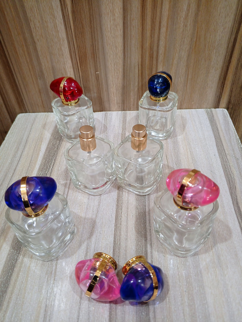 COLOURED RUBY PERFUME BOTTLE