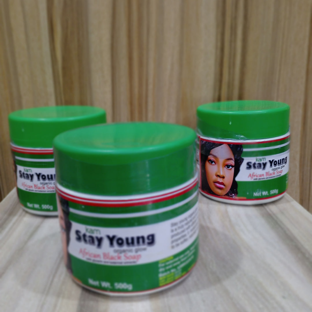 STAY YOUNG AFRICAN BLACK SOAP