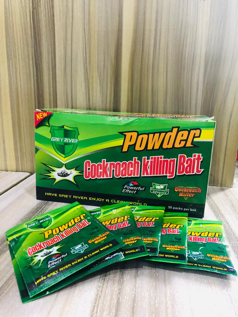 GREEN LEAF/GREY RIVER POWDER ( COCKROACH KILLING BAIT)