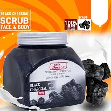 SKIN DOCTOR WHITENING SCRUB (BLACK CHARCOAL)