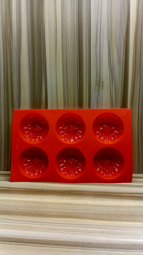 SIX CAVITY FLOWER SILICON MOLD