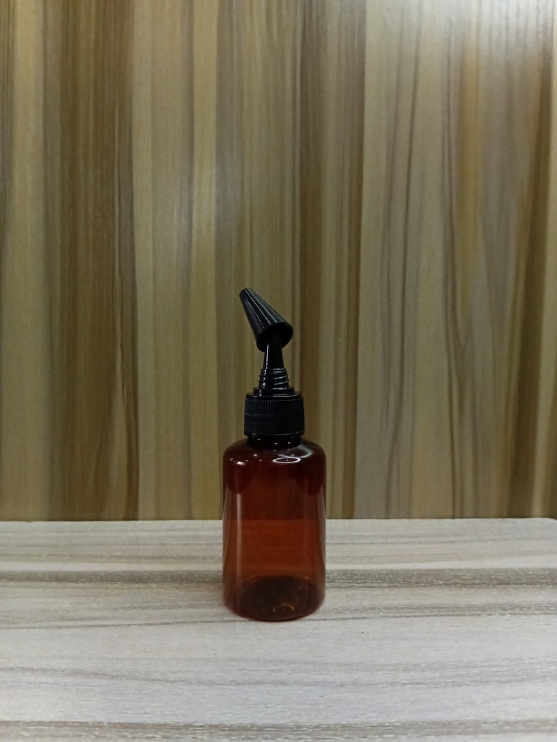 PENGUIN PLASTIC BOTTLE (50ML) 20MM OPENING (AMBER)