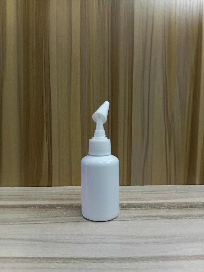 PENGUIN PLASTIC BOTTLE (50ML) 20MM OPENING (WHITE)