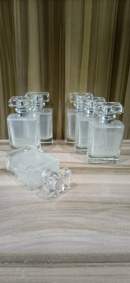 TRANSPARENT STAMP PERFUME BOTTLE