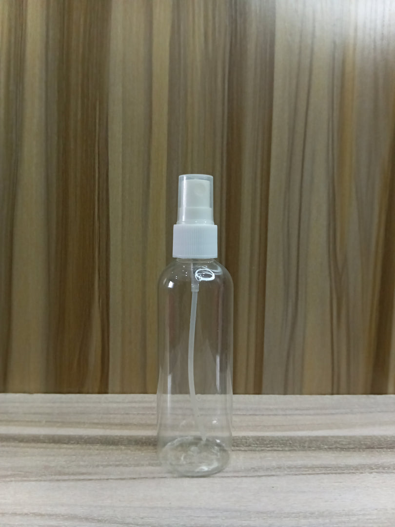 OROBO PENGUIN PLASTIC BOTTLE (100ML) 20MM OPENING (LONG TRANSPARENT)