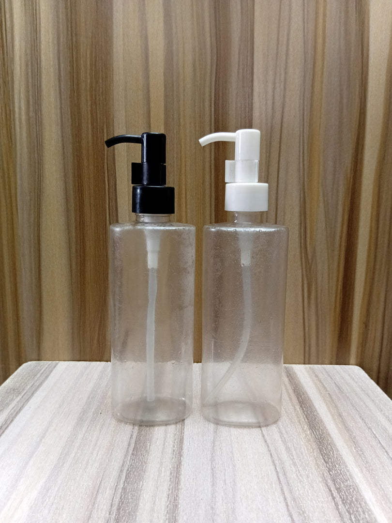 FLAT LOTION CONTAINER (250ML) [TRANSPARENT]