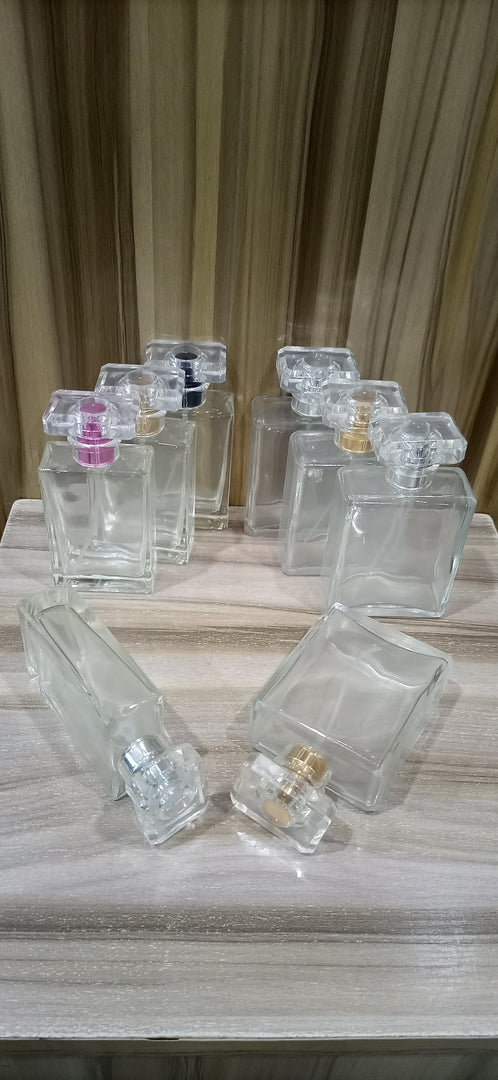 TRANSPARENT STAMP PERFUME BOTTLE