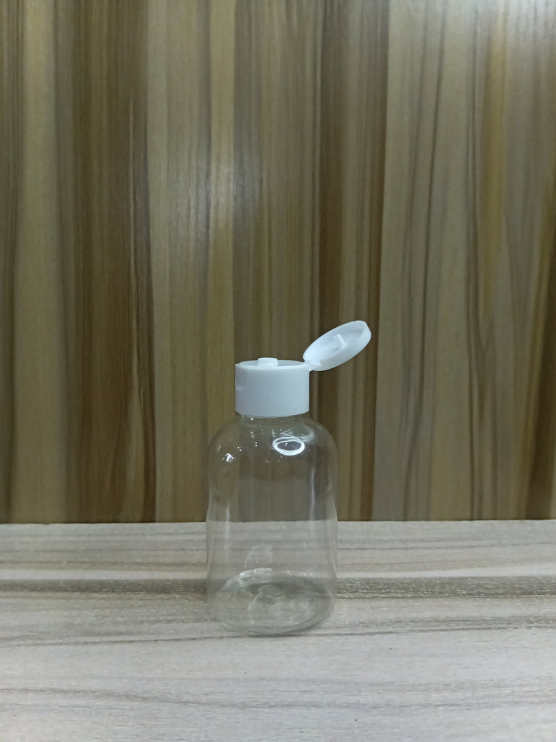 OROBO PENGUIN PLASTIC BOTTLE (100ML) 24MM OPENING (SHORT TRANSPARENT)