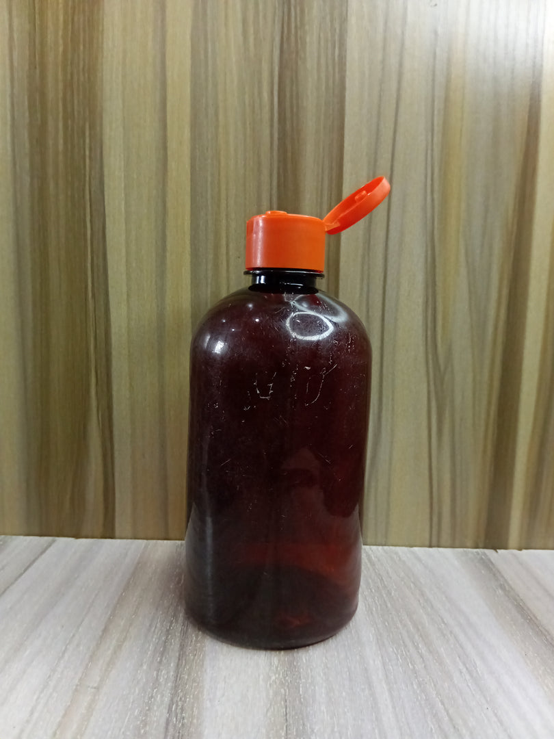 JASMINE PLASTIC BOTTLE (500ML) (AMBER)
