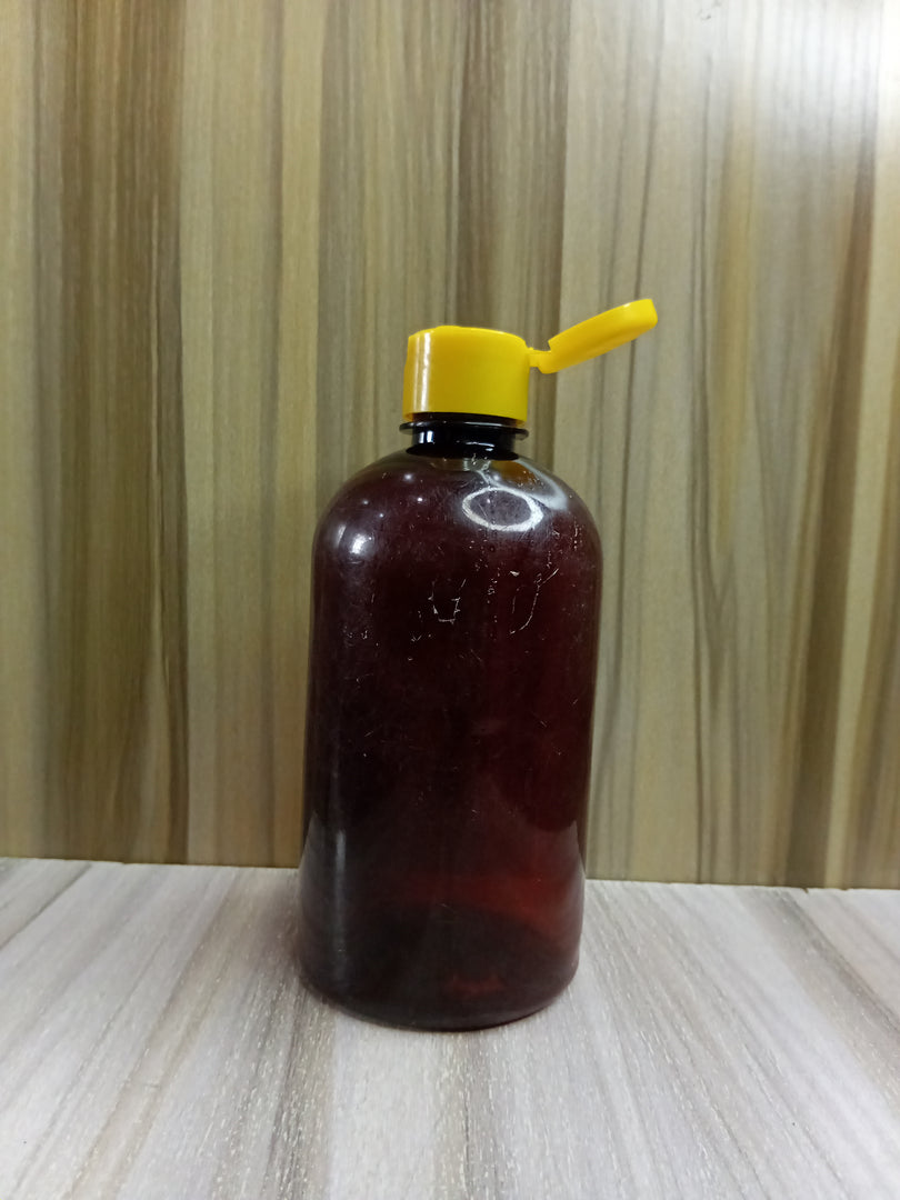 JASMINE PLASTIC BOTTLE (500ML) (AMBER)