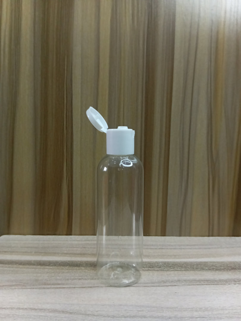 OROBO PENGUIN PLASTIC BOTTLE (100ML) 20MM OPENING (LONG TRANSPARENT)